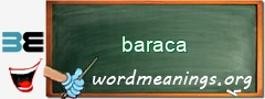 WordMeaning blackboard for baraca